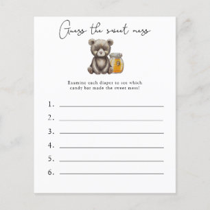 Raten Sie mal, das Sweet Mess - Baby Shower Game