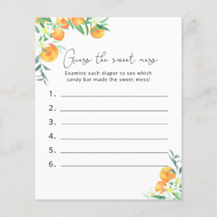 Raten Sie mal, das Sweet Mess - Baby Shower Game