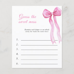 Raten Sie mal, das Sweet Mess Baby Shower Game - P