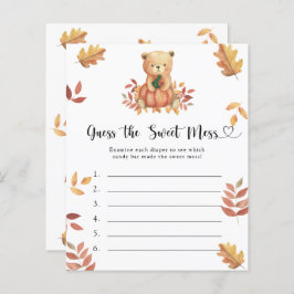 Raten Sie mal, das Sweet Mess Spiel - Kürbisbär
