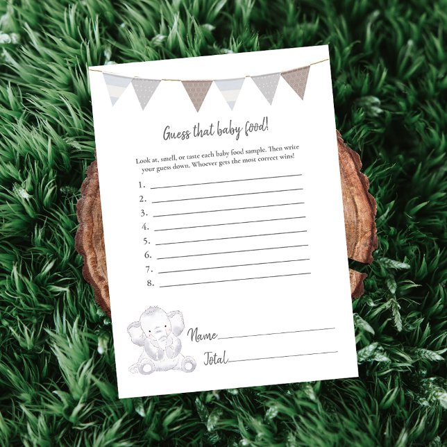 Raten Sie mal, dass Baby Food Game Baby Elephant C Programm (Von Creator hochgeladen)