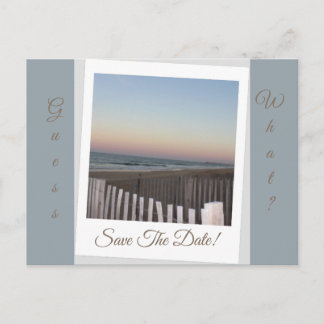 Raten Sie mal! Datum freihalten Ankündigungspostkarte