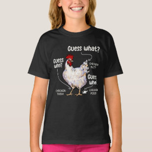 Raten Sie mal, was für ein Hintern Hähnchen, ein T-Shirt
