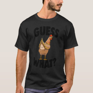 Raten Sie mal, was Hühner Hintern Retro Liebe Hühn T-Shirt