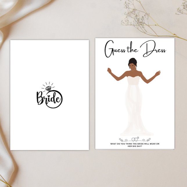 Raten Sie mal, welche Brautparty-Spielkarte Sie fü Einladung (Von Creator hochgeladen)