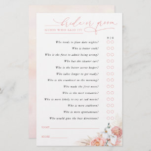 Raten Sie mal, wer Bridge oder Groom ist - Pampas 