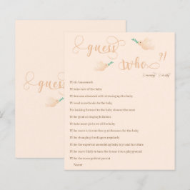 Raten Sie mal, wer Mama oder Papa Baby Shower Game