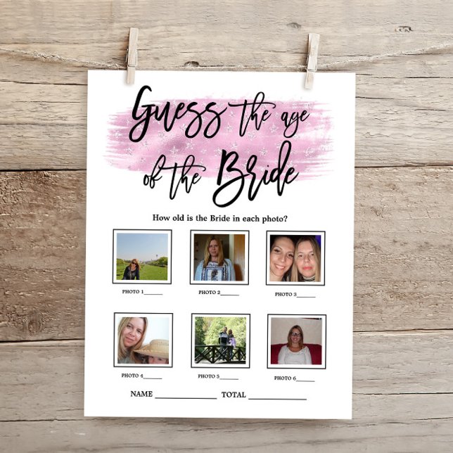 Raten Sie mal, wie alt das Bride Brautparty Game i (Von Creator hochgeladen)