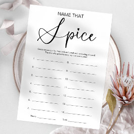 Raten Sie mal, wie das Gewürzspiel im Brautparty a Einladung