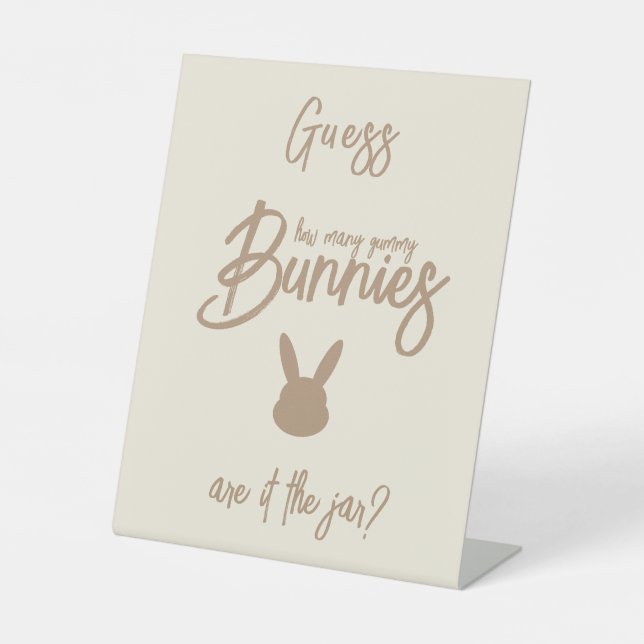 Raten Sie mal, wie viele Babyduschenspiele Sockelschild (Vorderseite)