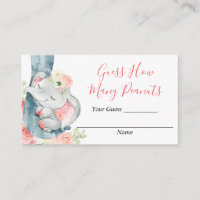 Raten Sie mal, wie viele Erdnusskarten Babydusche 