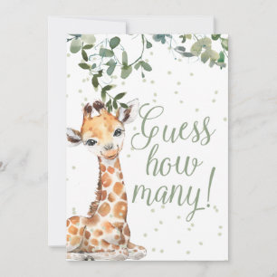 Raten Sie mal, wie viele kleine Babyduschenposter Einladung