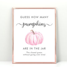 Raten Sie mal, wie viele Pumpkins Baby Showspiele