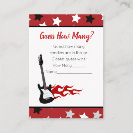 Raten Sie mal, wie viele Red Rock Star Baby Showsp Begleitkarte