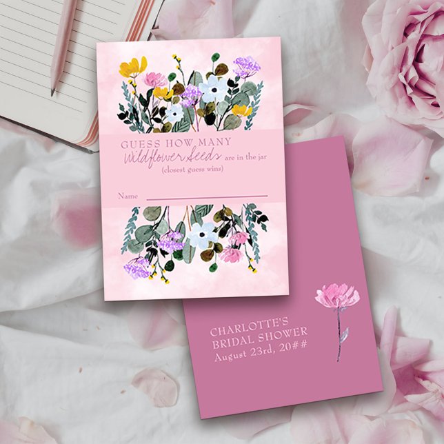 Raten Sie mal, wie viele Wildblumen sich eine Spie Begleitkarte (Guess how many game cards from my Wildflower Lawn Collection.)