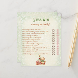 Raten Sie, wer Mommy Daddy Classic Baby Shower Gam