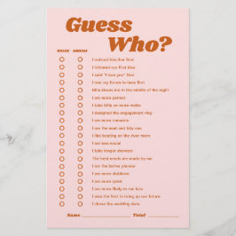 Raten Sie, wer Retro Disco Brautparty Game