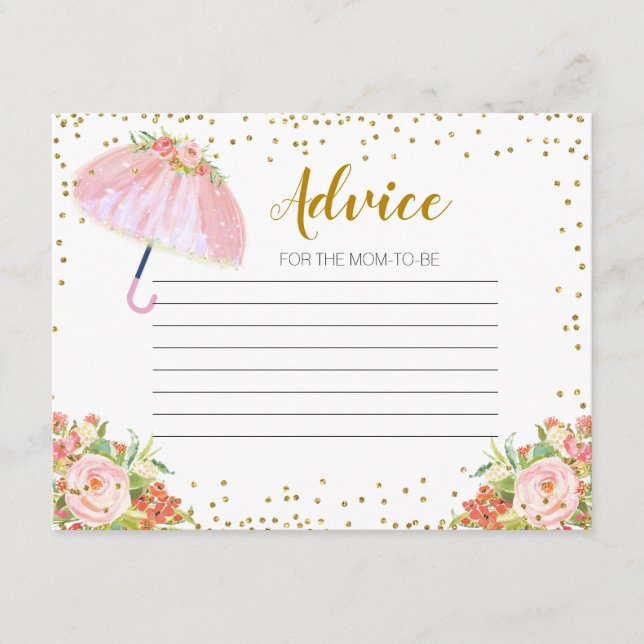 Ratenkarte April Duschen bringen Mai Blume Begleitkarte (Vorderseite)