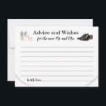 Ratenkarte für Hochzeiten Hinweiskarte<br><div class="desc">Hochzeit wünscht sich gut Hochzeitsratgeber-Karte High Heel Schuh Herren Kleid Schuhe Perlen</div>