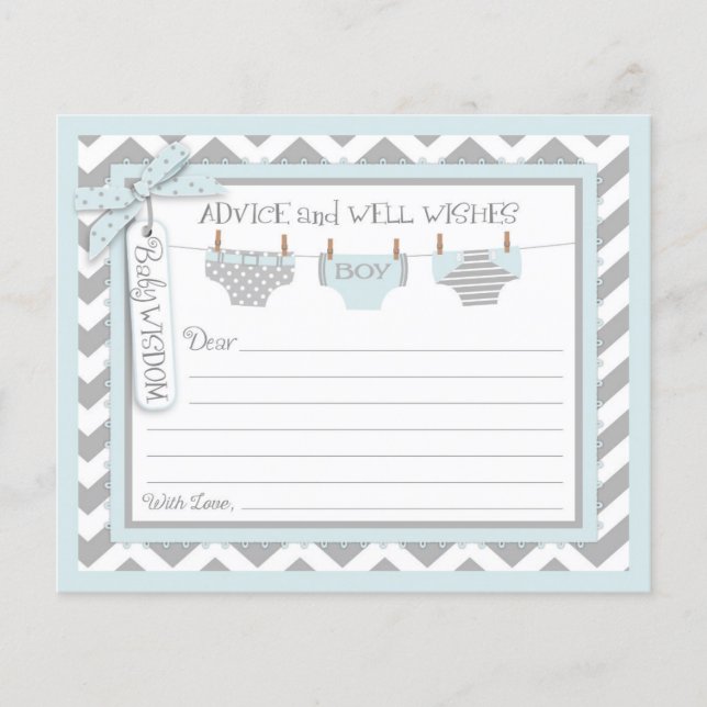 Ratenkarte für Zickzack Boy Diapers (Vorderseite)