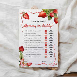 Ratess Wer Mommy oder Daddy Baby Shower Game