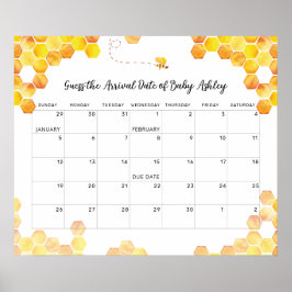 Ratet Baby Due Date Kalender Poster