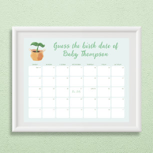 Ratet mal den Geburtstagskalender Kleiner Sprout Poster