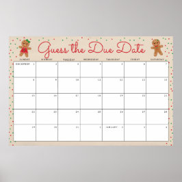 Ratet mal, wann das Baby Duschenspiel am Fälligste Poster