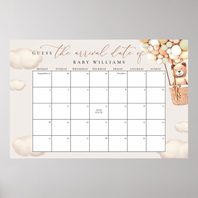 Ratet mal, wann das Green Bären-Poster zum Fälligk Poster (Vorne)