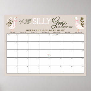 Ratet mal, wann der Alberne Gänserosa-Bogen fällig Poster
