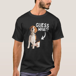 Ratet mal, was Beagle Hintern Jagd Hunde Besitzer  T-Shirt