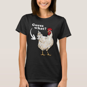 Ratet mal, was Chicken Hintern Dumb Vater Joke T-Shirt