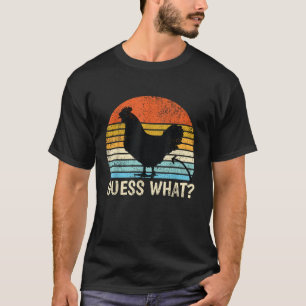 Ratet mal, was Chicken Hintern Farm Joke Funny Chi T-Shirt