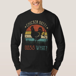 Ratet mal, was Chicken Hintern Hühnerjoch Retro Vi T-Shirt