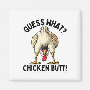 Ratet mal, was die Türkei Hintern Funny Erntedank  Magnet