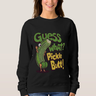 Ratet mal, was für ein Hintern! Funny Cucumber Mem Sweatshirt