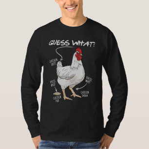 Ratet mal, was Hühnchen aber lustige Hühnchen Joch T-Shirt