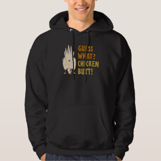 Ratet mal, was Hühnchen Hintern Unglaublich witzig Hoodie