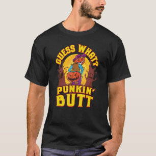 Ratet mal, was Punkin' Hintern Halloween Pumpkin M T-Shirt