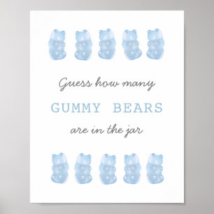 Ratet mal, wie viele Gummibärchen Baby Blue Game S Poster