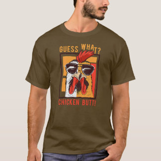 Ratet was Hühnchen Hintern Funny Vater Geschwister T-Shirt