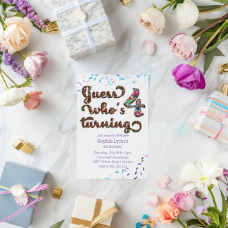 Ratet, wer 4 Kekse mit Sprinklen macht Einladung