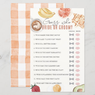 Ratet, wer Brautparty Brunch Game