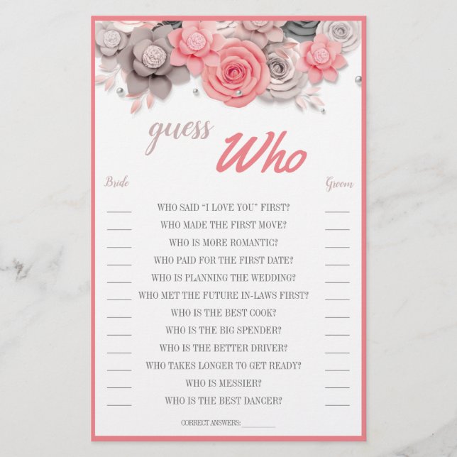 Ratet, wer Card Flyer (Vorne)