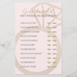 Ratet, wer das Brautparty gesagt hat