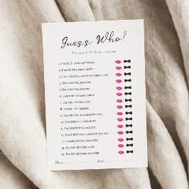 Ratet, wer gesagt hat es Brautparty Game