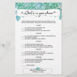 Ratet, wer + Handyspiele, succulent Bridal 3961 Flyer