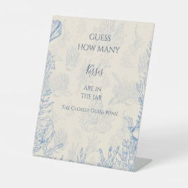 Ratet, wie viele Kisses Pedestal-Zeichen Sockelschild