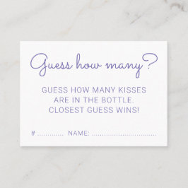 Ratet wie viele Kisses Rainbow Baby Shooting Game Visitenkarte