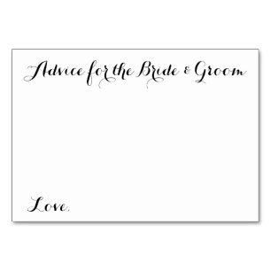 Ratgeber für Hochzeitskarten für Braut und Bräuche Tischnummer